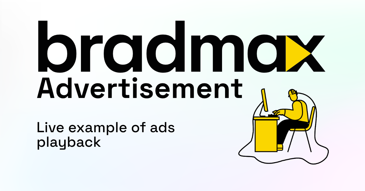 Bradmax Media Player Advertisements Live example