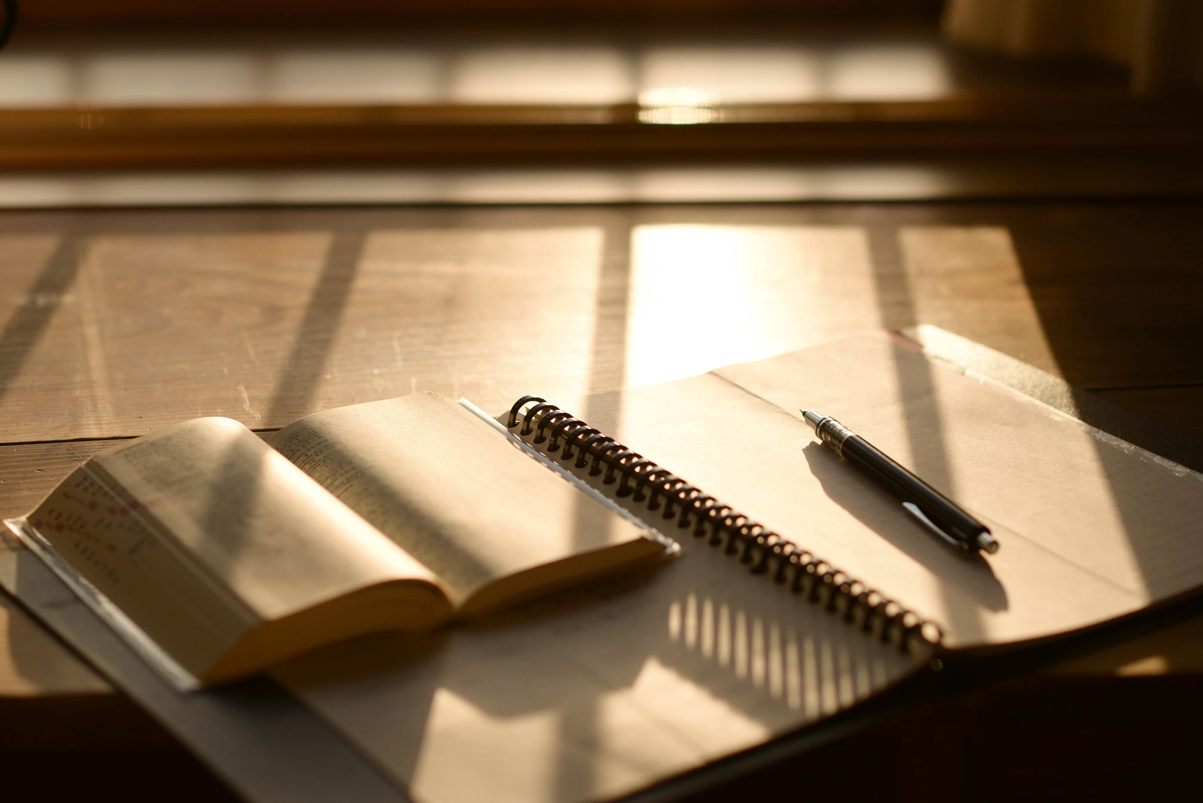 Notepad with a pen